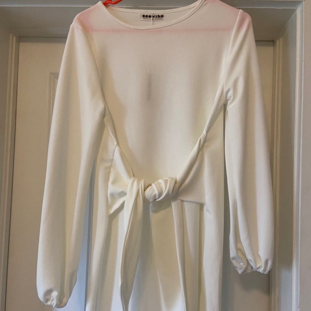 White Sweater Dress